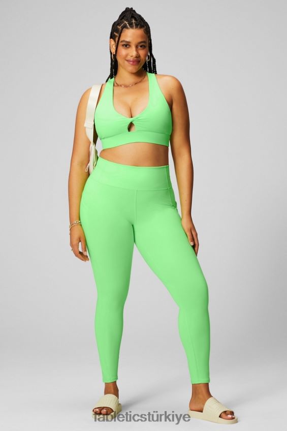 tr Fabletics kadınlar oasis pureluxe yüksek belli tayt 68 nane parıltısı neon 40R06B902
