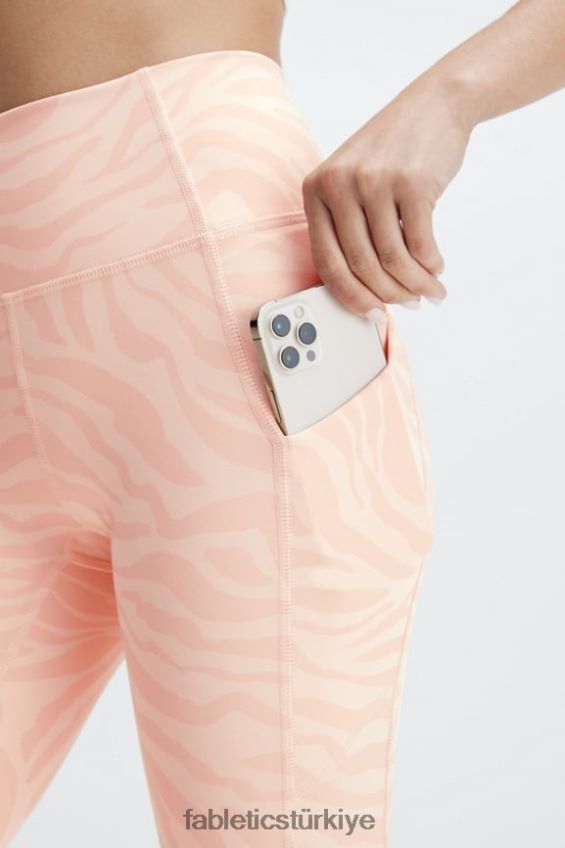 tr Fabletics kadınlar oasis pureluxe yüksek belli tayt 70 kum zebra vuruşu 40R06B912