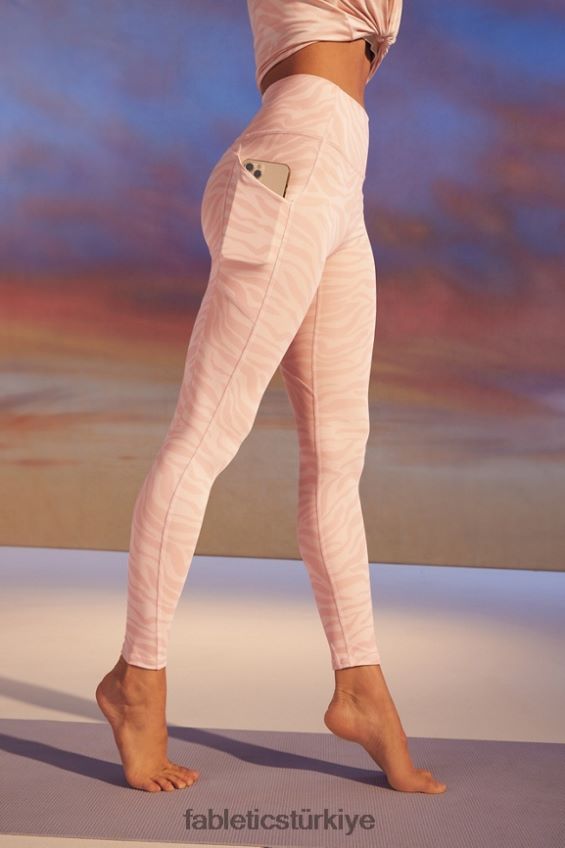 tr Fabletics kadınlar oasis pureluxe yüksek belli tayt 70 kum zebra vuruşu 40R06B912
