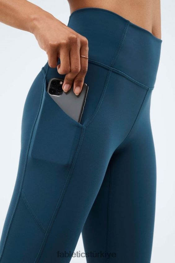 tr Fabletics kadınlar oasis pureluxe yüksek belli tayt 71 gece yarısı deniz mavisi 40R06B915