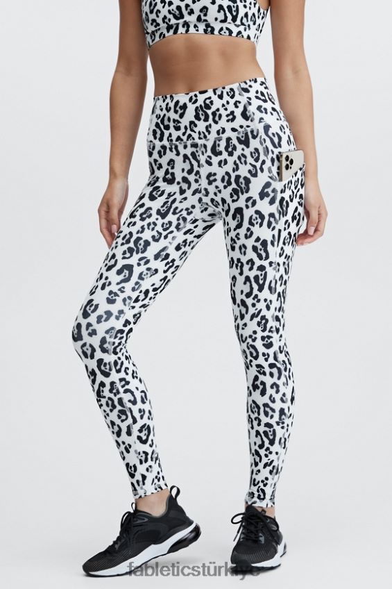 tr Fabletics kadınlar oasis pureluxe yüksek belli tayt 83 kar Leoparı 40R06B1182