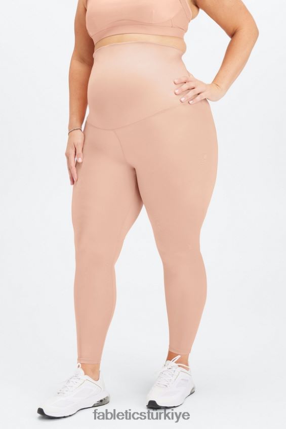 tr Fabletics kadınlar parlak yüksek belli hamile taytı pembe renk tonu parlatıcı 40R06B1180