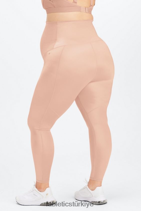 tr Fabletics kadınlar parlak yüksek belli hamile taytı pembe renk tonu parlatıcı 40R06B1180