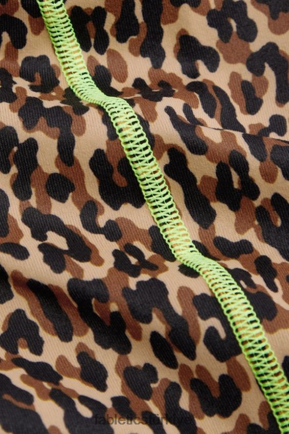 tr Fabletics kadınlar powerhold ultra hw 7/8 taytı tanımlayın dalgalı çita/vurgulayıcı 40R06B1014