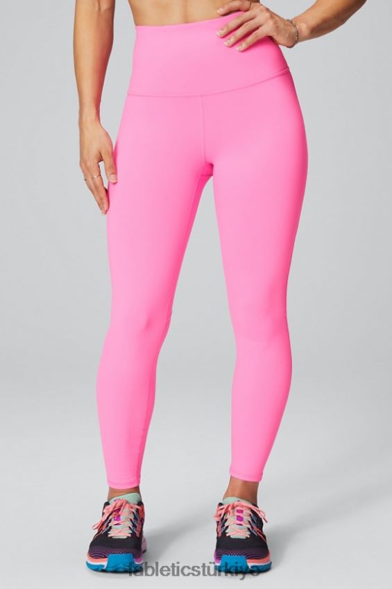 tr Fabletics kadınlar powerhold ultra hw 7/8 taytı tanımlayın elektrikli gül 40R06B1013