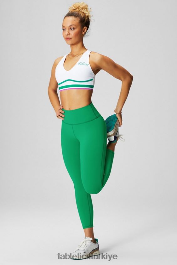 tr Fabletics kadınlar powerhold yüksek belli kapriyi tanımlayın Çimen yeşili 40R06B999