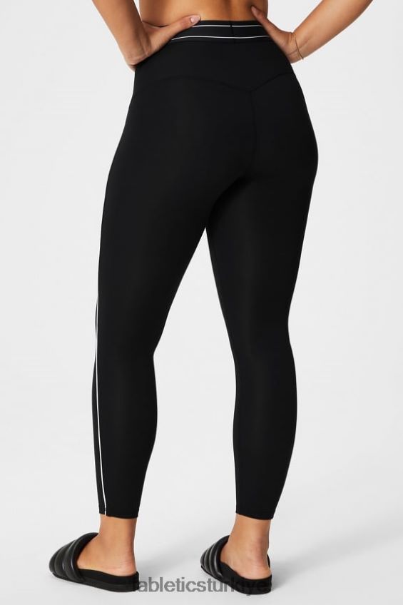 tr Fabletics kadınlar pureluxe ultra yüksek belli 7/8 tayt 64 siyah/klasik beyaz 40R06B875