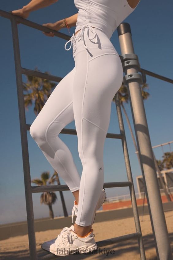 tr Fabletics kadınlar pureluxe ultra yüksek belli dantelli tayt klasik beyaz 40R06B870