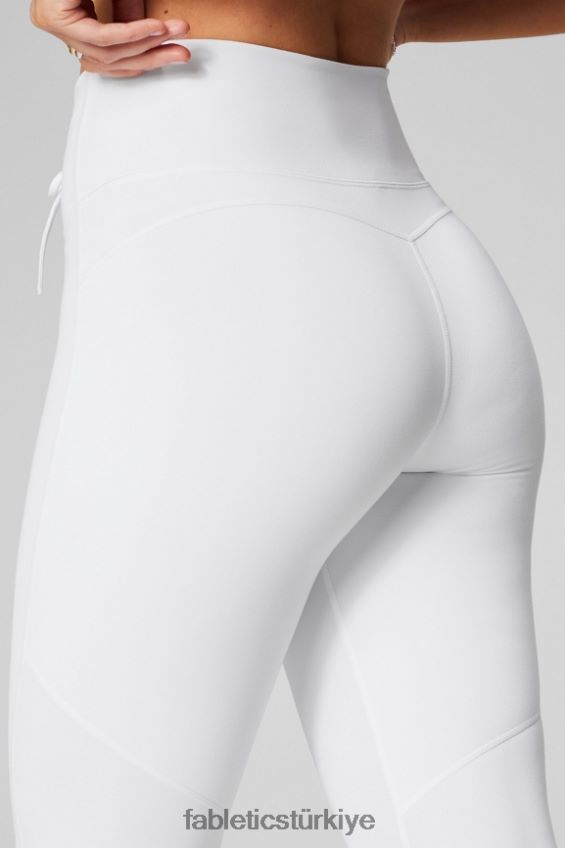 tr Fabletics kadınlar pureluxe ultra yüksek belli dantelli tayt klasik beyaz 40R06B870