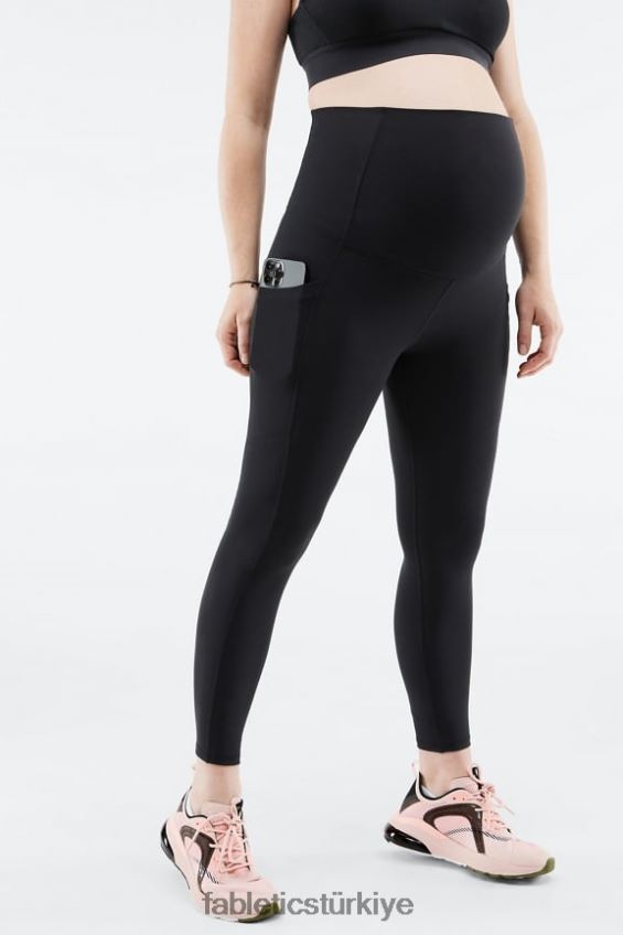 tr Fabletics kadınlar pureluxe yüksek belli hamile 7/8 tayt siyah 40R06B949