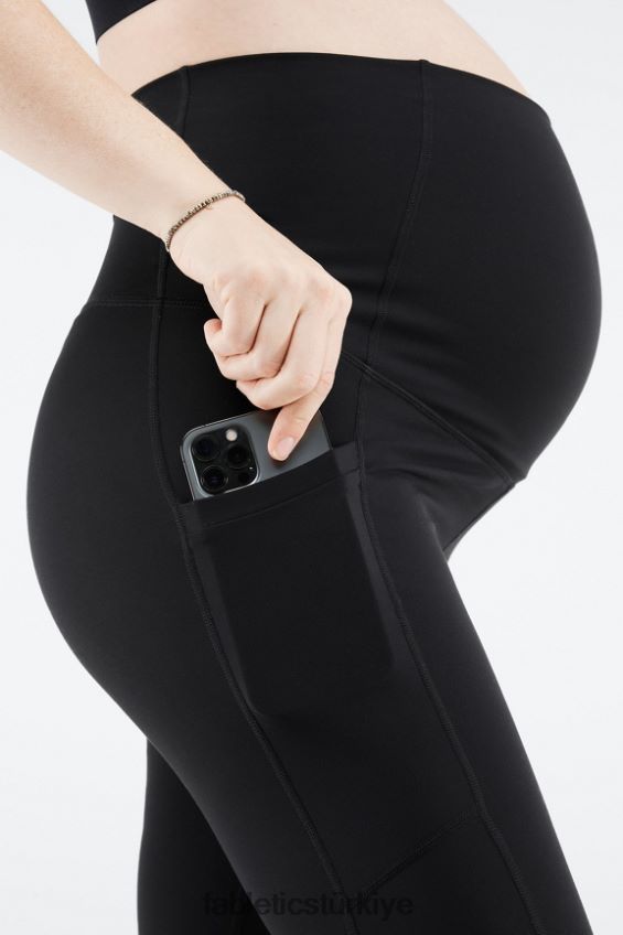 tr Fabletics kadınlar pureluxe yüksek belli hamile 7/8 tayt siyah 40R06B949