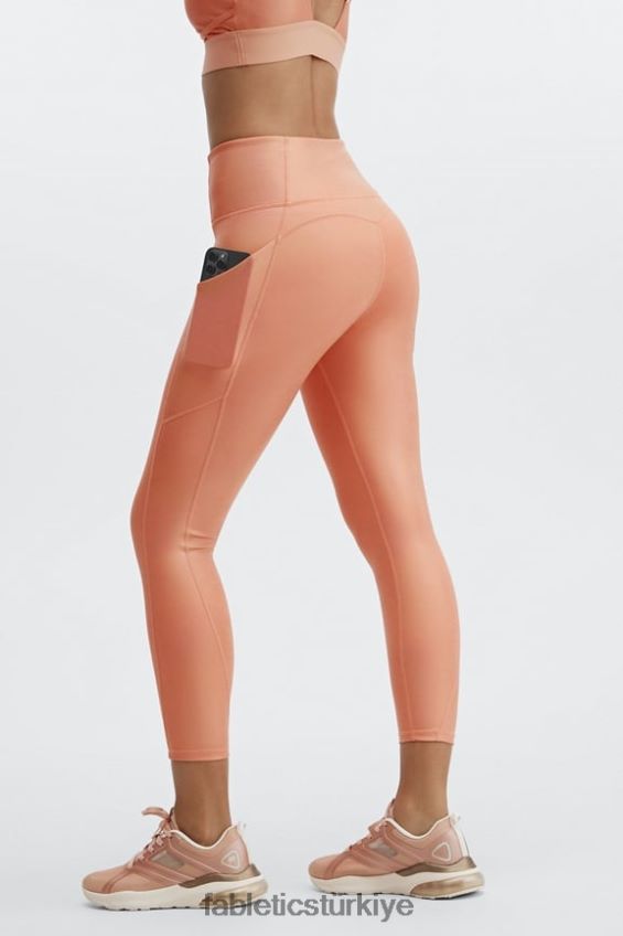tr Fabletics kadınlar pureluxe yüksek belli yanardöner 7/8 tayt yanardöner bakır 40R06B1171