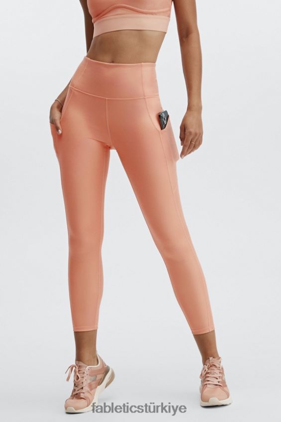 tr Fabletics kadınlar pureluxe yüksek belli yanardöner 7/8 tayt yanardöner bakır 40R06B1171