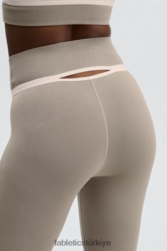 tr Fabletics kadınlar sculptknit yüksek belli kesikli tayt duman/opal 40R06B1176