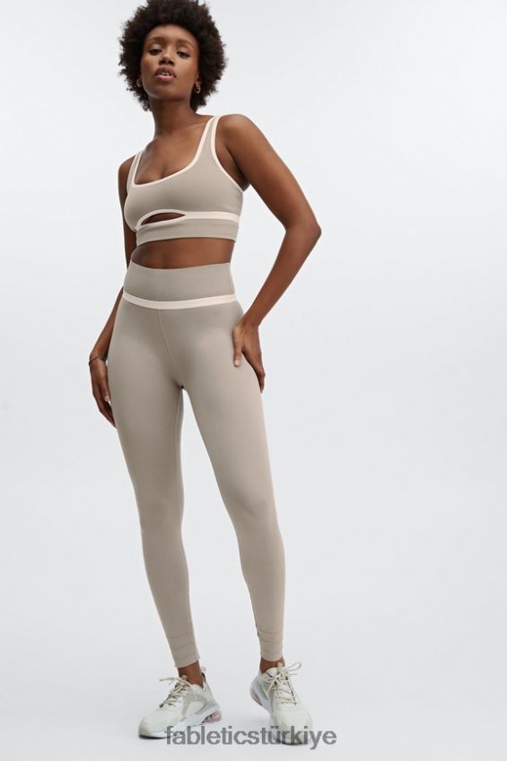 tr Fabletics kadınlar sculptknit yüksek belli kesikli tayt duman/opal 40R06B1176