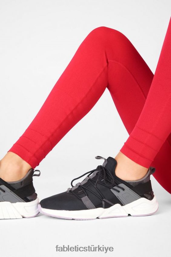 tr Fabletics kadınlar sculptknit yüksek belli özel uzunlukta tayt kırmızı 40R06B1218