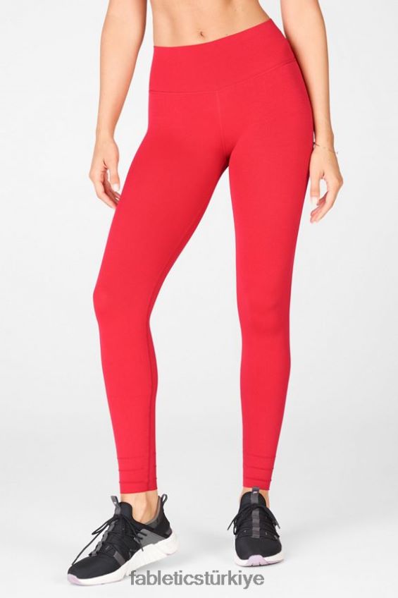 tr Fabletics kadınlar sculptknit yüksek belli özel uzunlukta tayt kırmızı 40R06B1218
