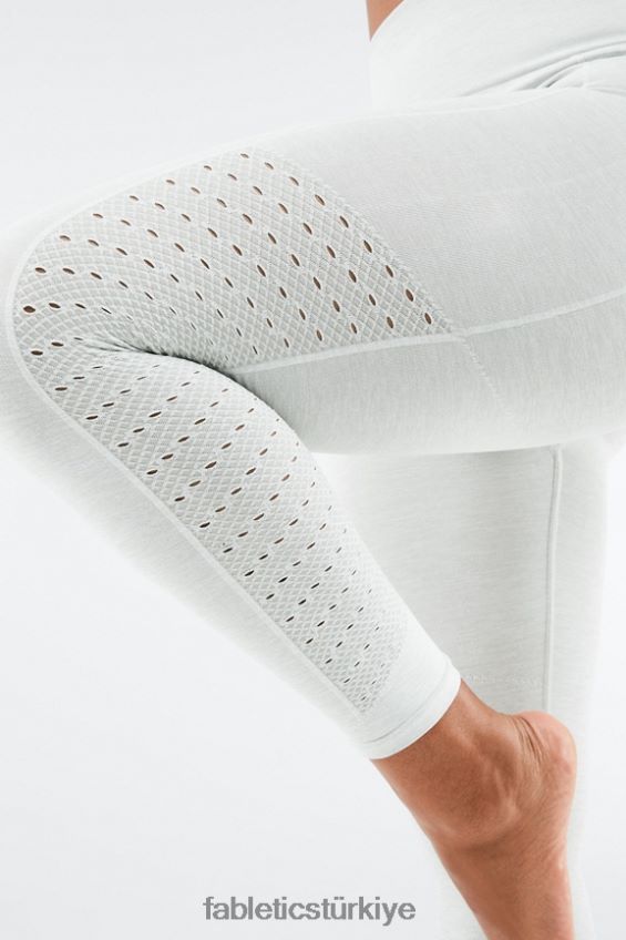 tr Fabletics kadınlar senkronize dikişsiz yüksek belli 7/8 tayt açık gri funda 40R06B1008