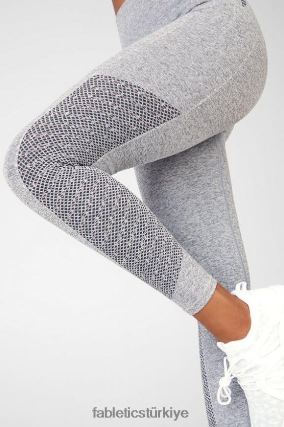 tr Fabletics kadınlar senkronize dikişsiz yüksek belli 7/8 tayt gri funda 40R06B1009