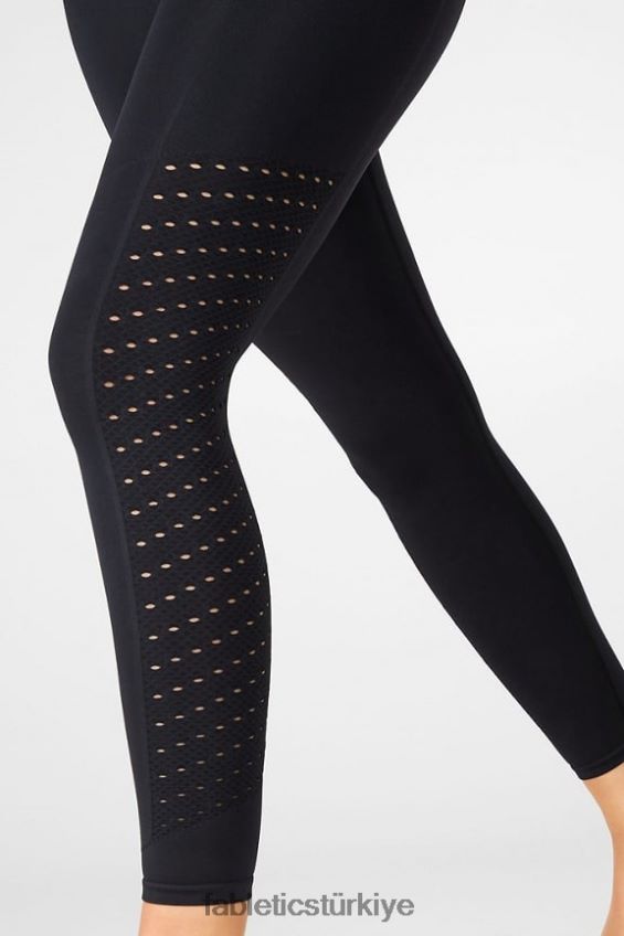 tr Fabletics kadınlar senkronize dikişsiz yüksek belli 7/8 tayt siyah 40R06B1197