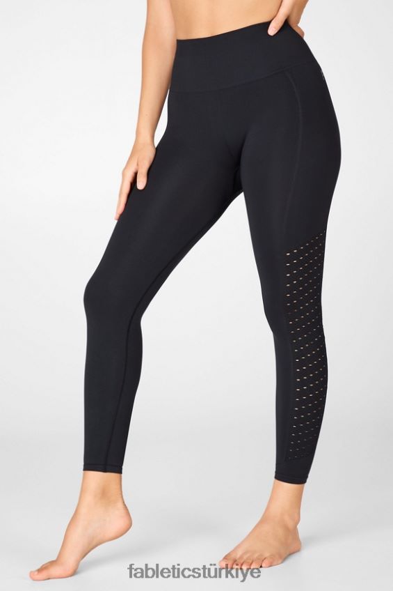 tr Fabletics kadınlar senkronize dikişsiz yüksek belli 7/8 tayt siyah 40R06B1197