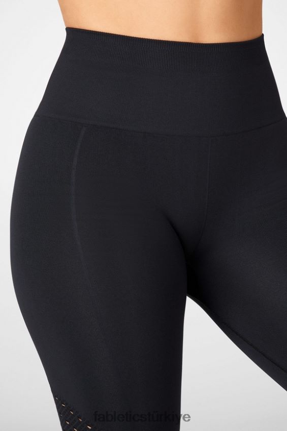 tr Fabletics kadınlar senkronize dikişsiz yüksek belli 7/8 tayt siyah 40R06B1197