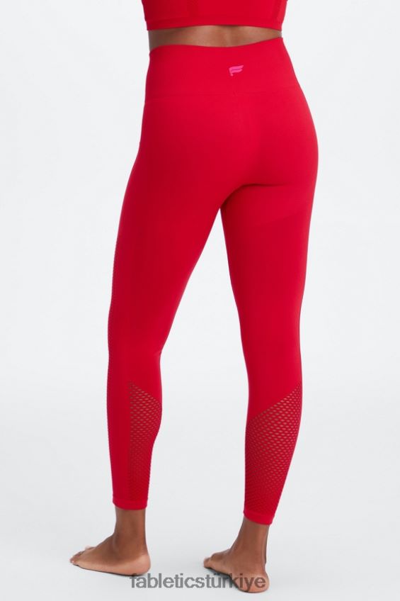 tr Fabletics kadınlar senkronize dikişsiz yüksek belli 7/8 tayt tatlı kiraz/peluş pembe 40R06B1005