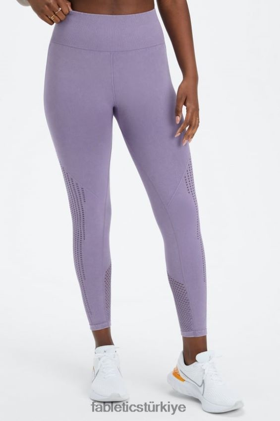 tr Fabletics kadınlar senkronize dikişsiz yüksek belli 7/8 tayt yıkanmış menekşe 40R06B1001