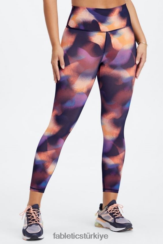 tr Fabletics kadınlar tanımlayın powerhold yüksek belli 7/8 tayt 27 siyah beyaz 40R06B679