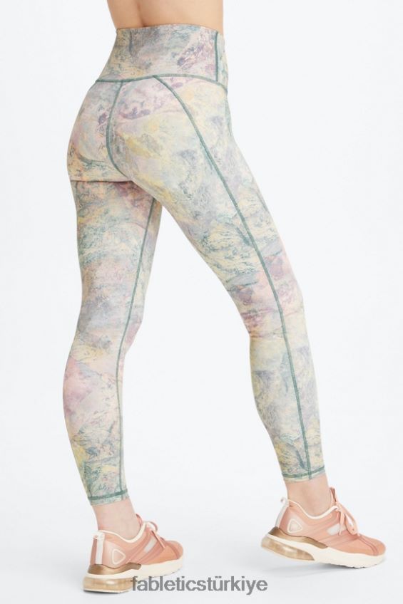 tr Fabletics kadınlar tanımlayın powerhold yüksek belli 7/8 tayt 28 pembe kaçış büyük yaz çılgınlığı/yansıtıcı gümüş 40R06B685