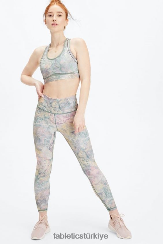 tr Fabletics kadınlar tanımlayın powerhold yüksek belli 7/8 tayt 28 pembe kaçış büyük yaz çılgınlığı/yansıtıcı gümüş 40R06B685