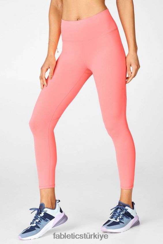 tr Fabletics kadınlar tanımlayın powerhold yüksek belli 7/8 tayt 30 güzel pembe/yansıtıcı gümüş 40R06B694
