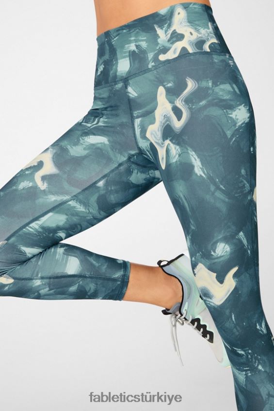 tr Fabletics kadınlar tanımlayın powerhold yüksek belli 7/8 tayt 33 puslu körfez/klasik beyaz 40R06B709