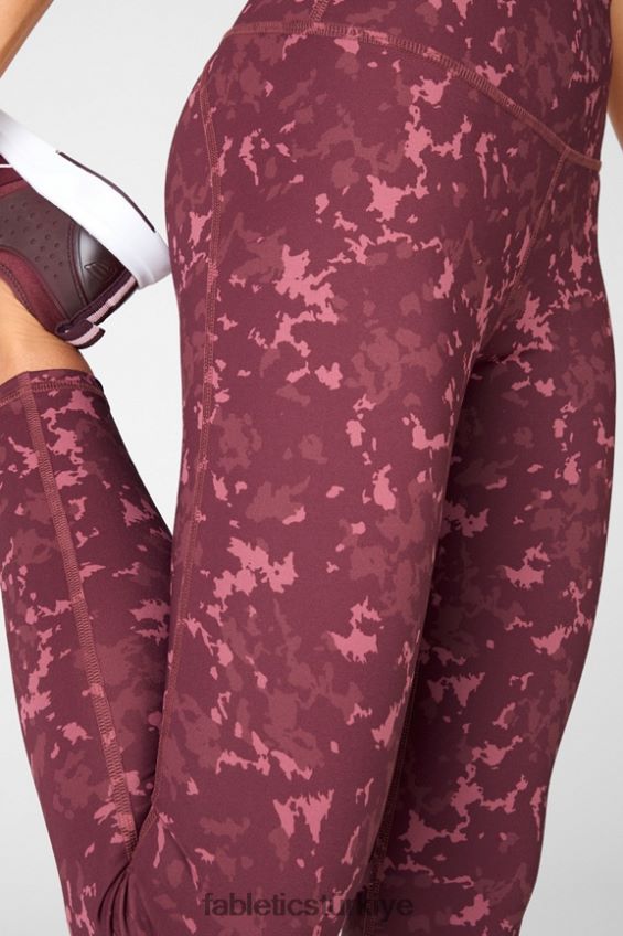 tr Fabletics kadınlar tanımlayın powerhold yüksek belli 7/8 tayt 36 ak balıkçıl/söğüt kabuğu logosu 40R06B725