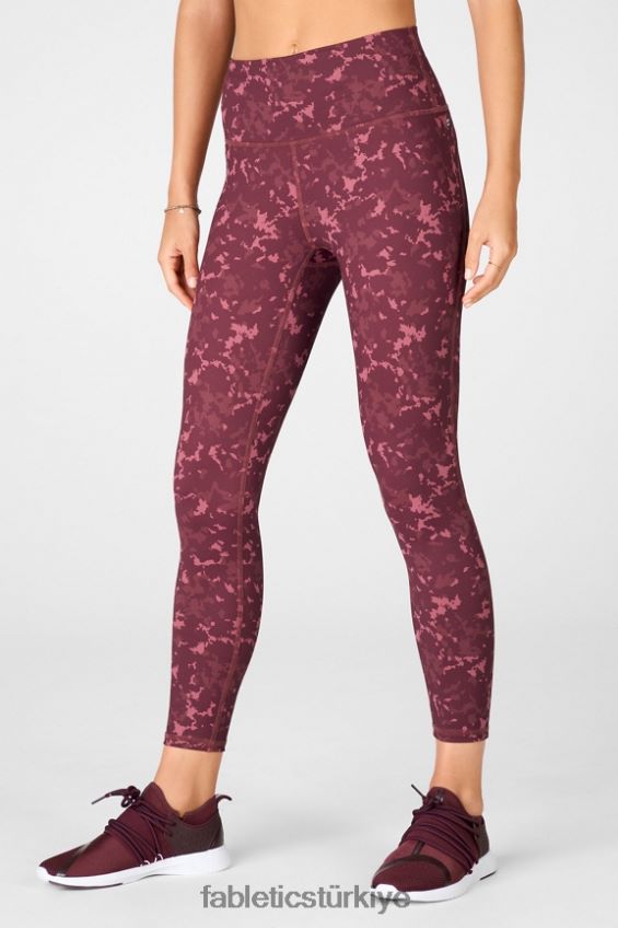 tr Fabletics kadınlar tanımlayın powerhold yüksek belli 7/8 tayt 36 ak balıkçıl/söğüt kabuğu logosu 40R06B725