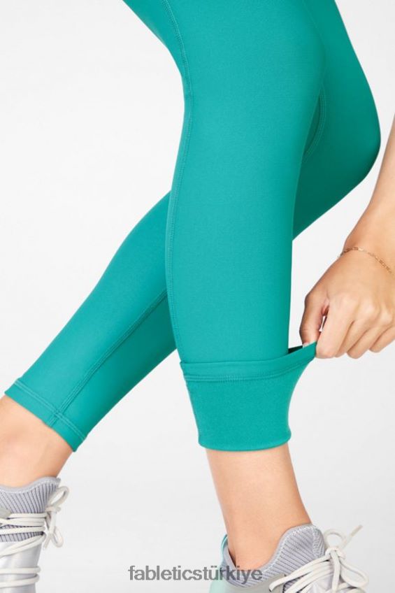 tr Fabletics kadınlar therma-flex yüksek belli basic tayt koyu yeşim 40R06B1201
