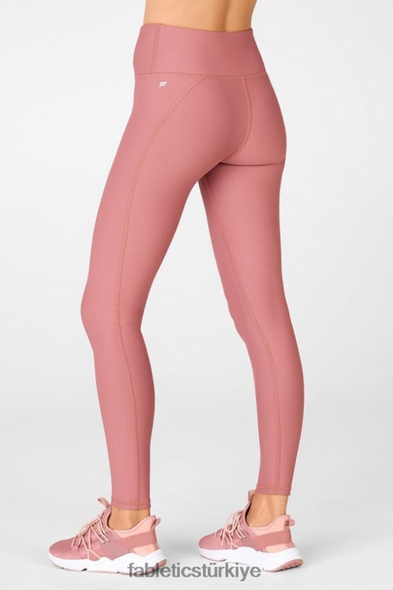 tr Fabletics kadınlar therma-flex yüksek belli basic tayt vişneli moka 40R06B1202