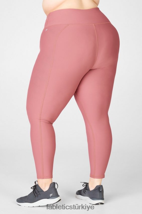 tr Fabletics kadınlar therma-flex yüksek belli basic tayt vişneli moka 40R06B1203