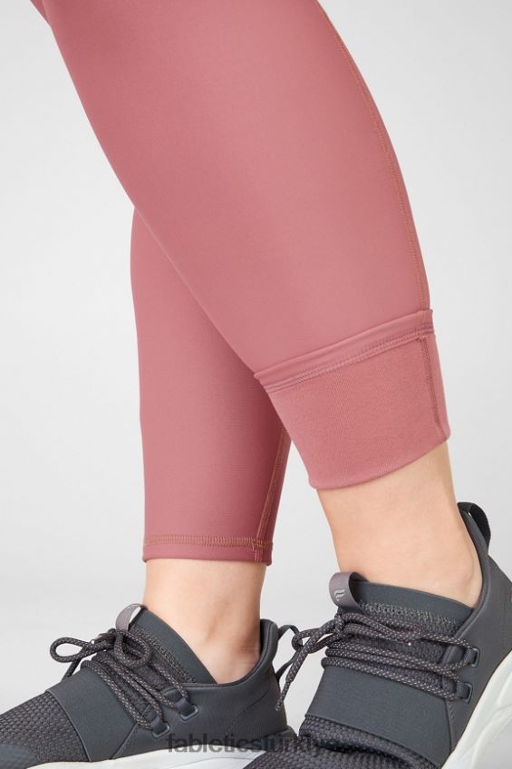 tr Fabletics kadınlar therma-flex yüksek belli basic tayt vişneli moka 40R06B1203
