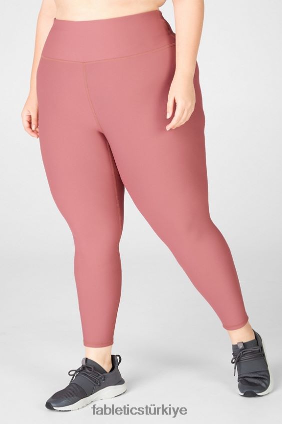 tr Fabletics kadınlar therma-flex yüksek belli basic tayt vişneli moka 40R06B1203