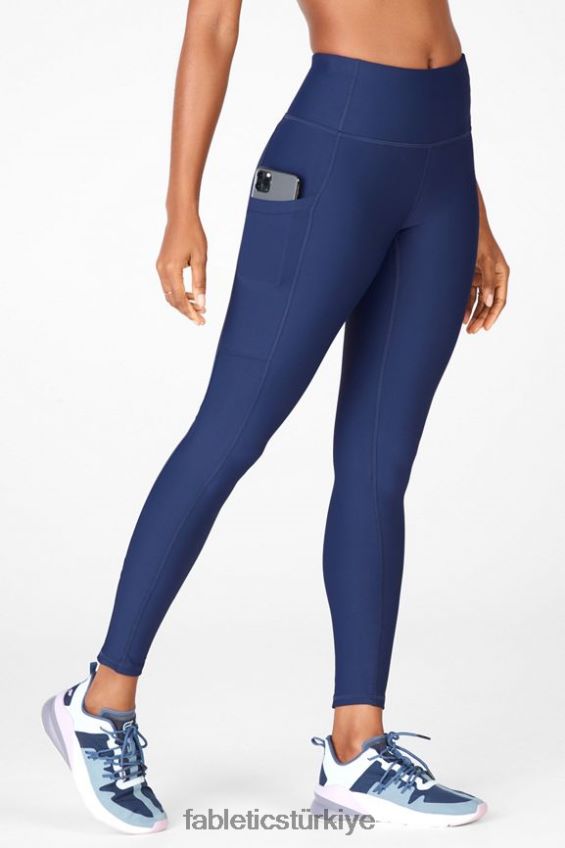 tr Fabletics kadınlar therma-flex yüksek belli cepli tayt Donanma 40R06B1038