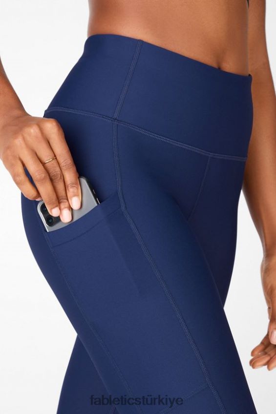 tr Fabletics kadınlar therma-flex yüksek belli cepli tayt Donanma 40R06B1038