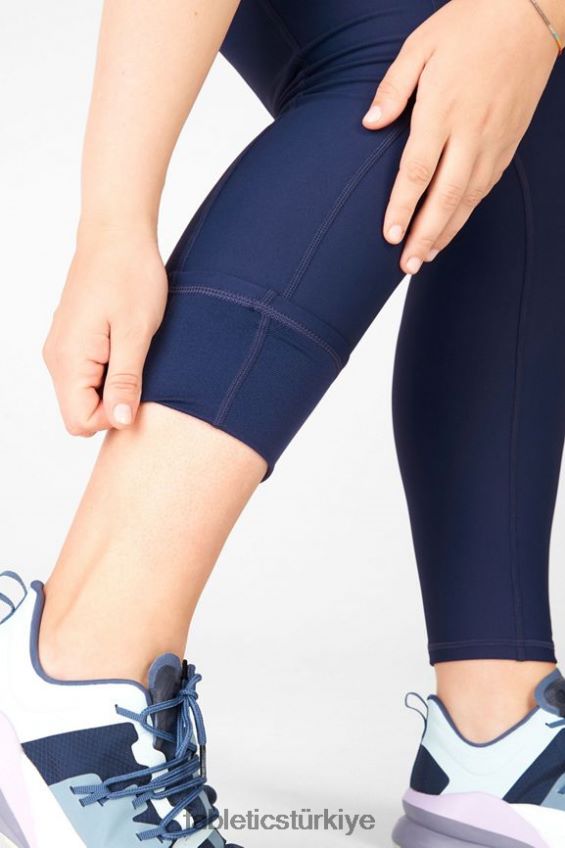 tr Fabletics kadınlar therma-flex yüksek belli cepli tayt Donanma 40R06B1039