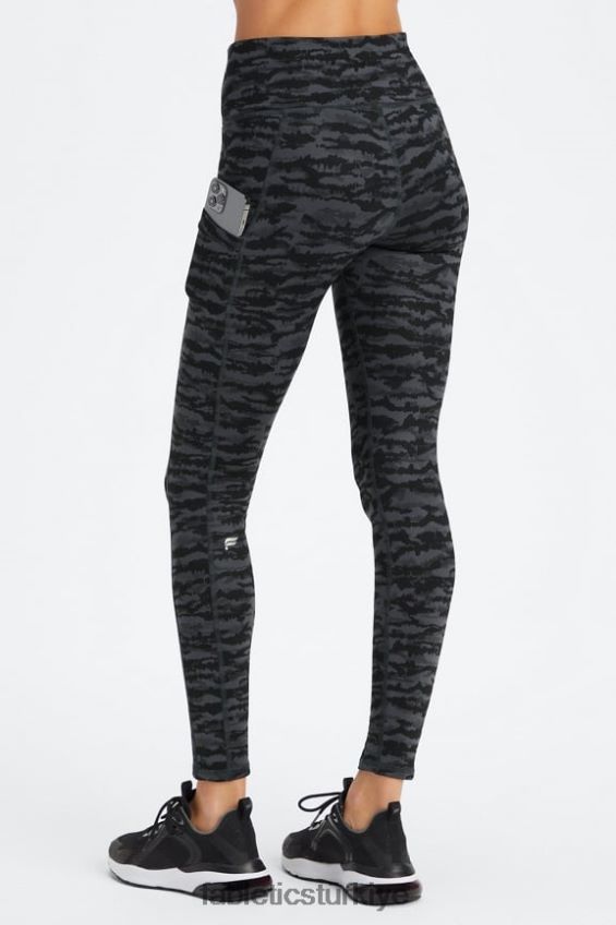 tr Fabletics kadınlar therma-flex yüksek belli cepli tayt kalaylı kaplan 40R06B1037