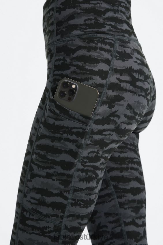 tr Fabletics kadınlar therma-flex yüksek belli cepli tayt kalaylı kaplan 40R06B1037