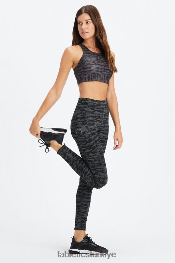 tr Fabletics kadınlar therma-flex yüksek belli cepli tayt kalaylı kaplan 40R06B1037