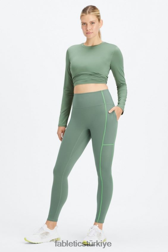 tr Fabletics kadınlar trinity motion365+ hw kullanışlı tozluk duman yeşili/ekşi elma 40R06B1089