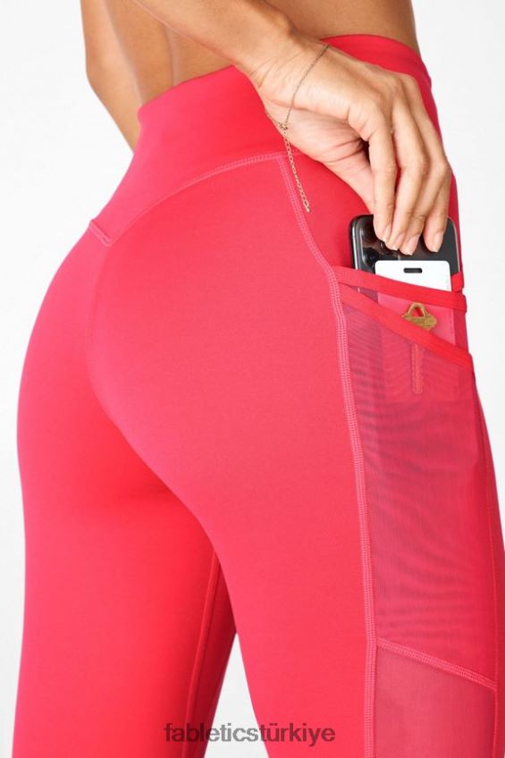 tr Fabletics kadınlar trinity motion365 orta belli 7/8 tayt ruj kırmızı 40R06B1046
