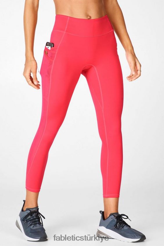 tr Fabletics kadınlar trinity motion365 orta belli 7/8 tayt ruj kırmızı 40R06B1046