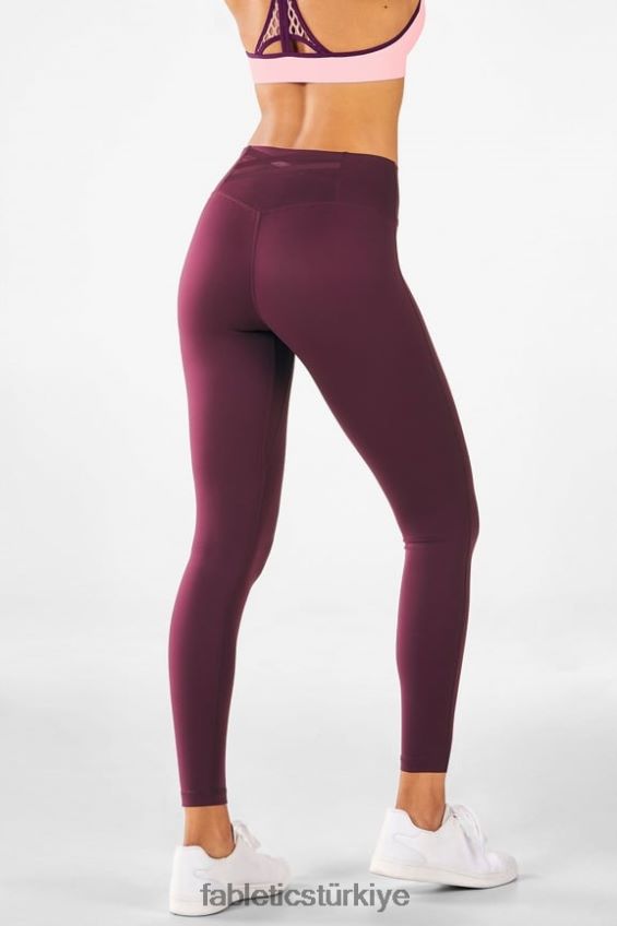 tr Fabletics kadınlar trinity motion365 yüksek belli tayt 80 bordo 40R06B1119